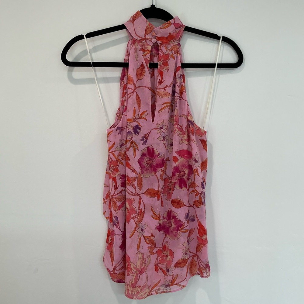 Misa Los Angeles Anka Flora Top AND Soma Mini Ruffled Skirt Fire Floral Mix - Picture 5 of 16